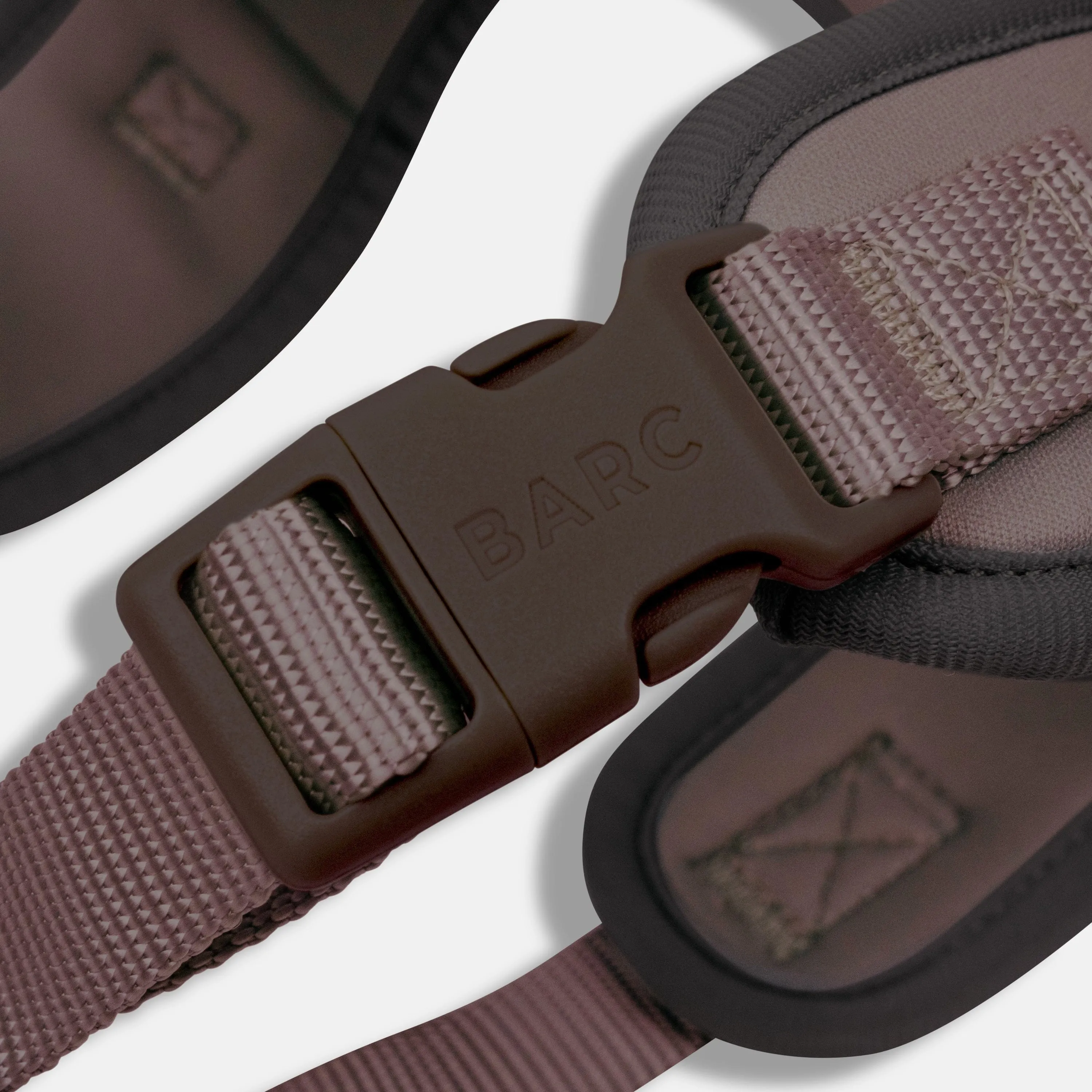 Easy Fit Nylon Fabric Cushioned Dog Harness | Russet Brown