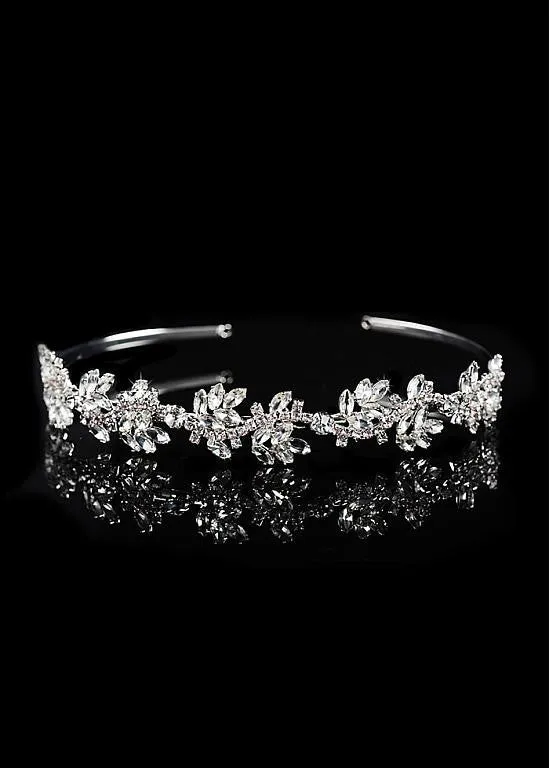 Elegant Alloy Wedding Tiara With Rhinestones