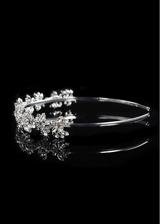 Elegant Alloy Wedding Tiara With Rhinestones