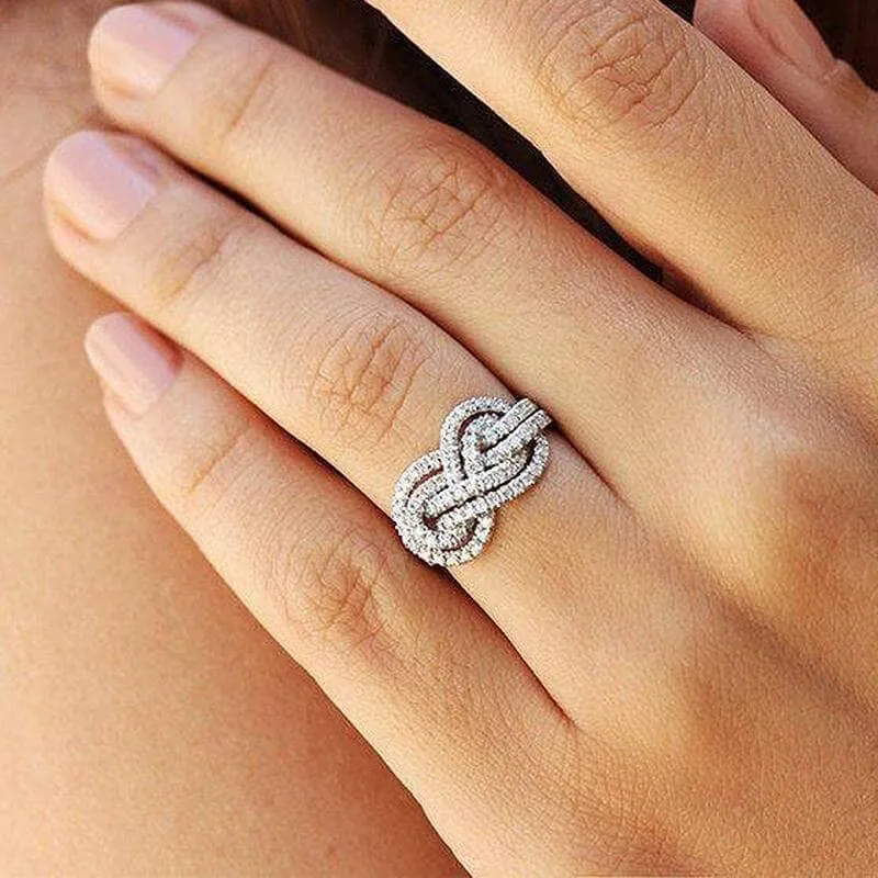Elegant Anniversary Simulated Diamond Wedding Band