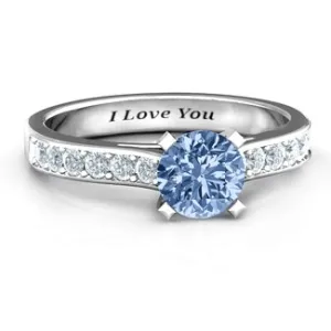 Elegant Duchess Ring with Shoulder Accents
