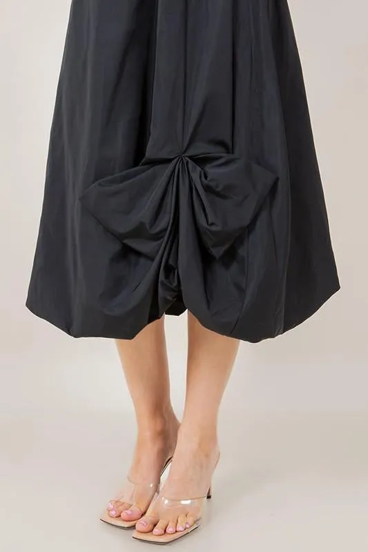 Elegant Knot Midi Skirt