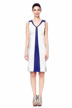Estee Elegant V-Neck Sleeveless Reversible Dress