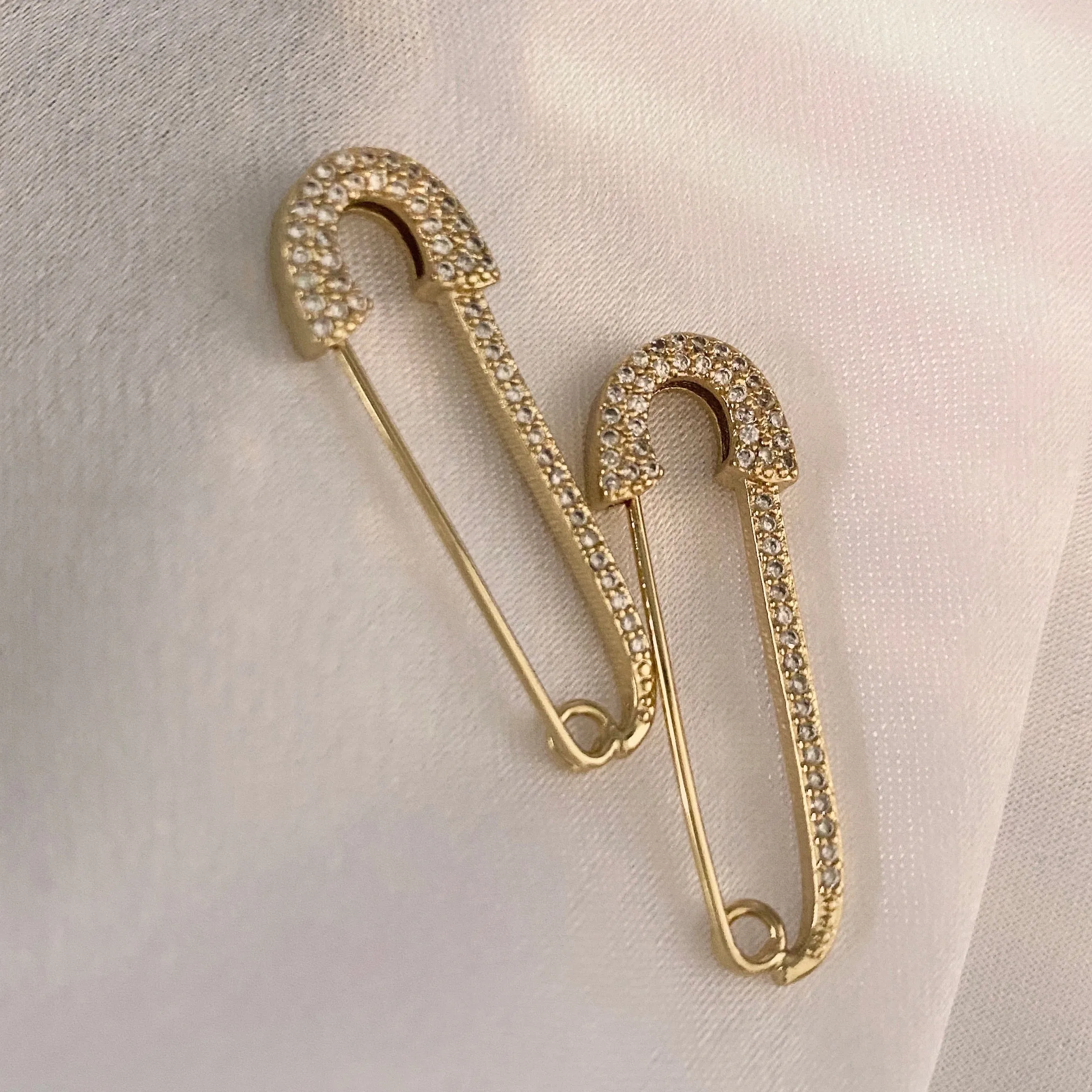 Evie Safety Pin Earrings