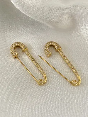 Evie Safety Pin Earrings