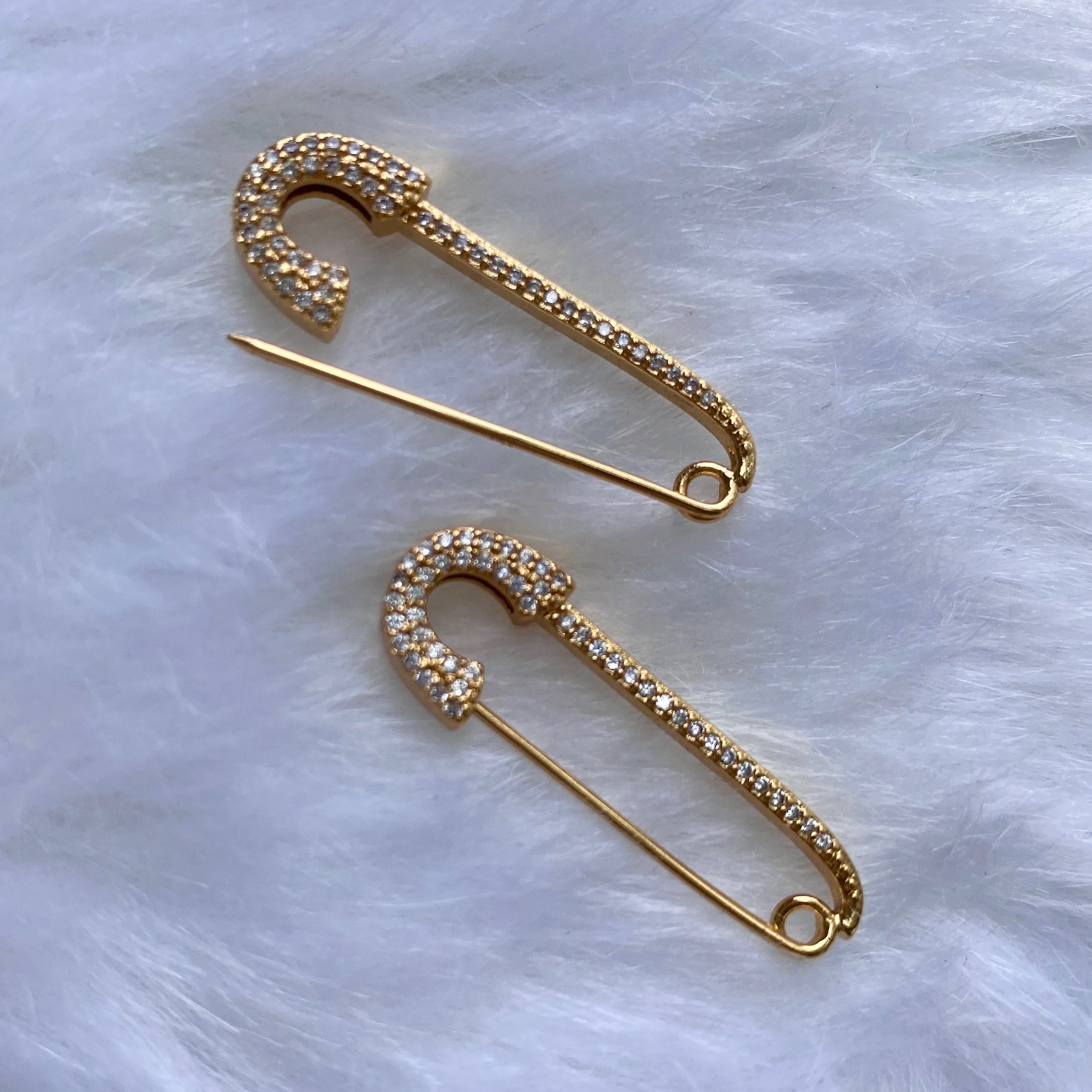 Evie Safety Pin Earrings