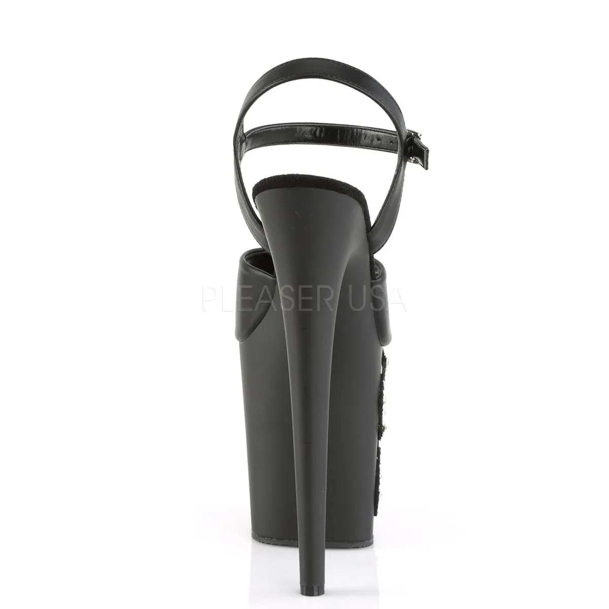 FLAMINGO-809RSSP  Black Faux Leather/Black Matte