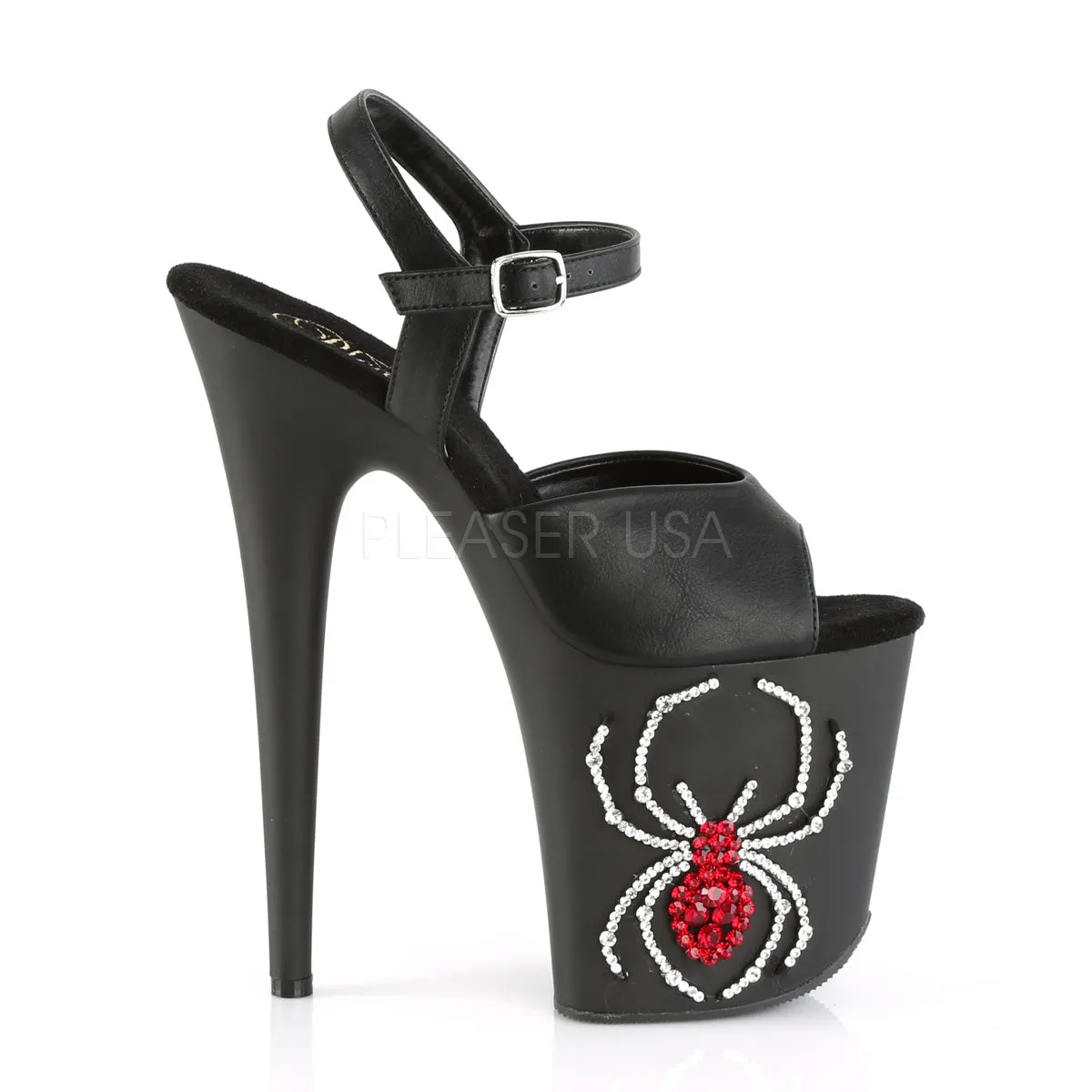 FLAMINGO-809RSSP  Black Faux Leather/Black Matte