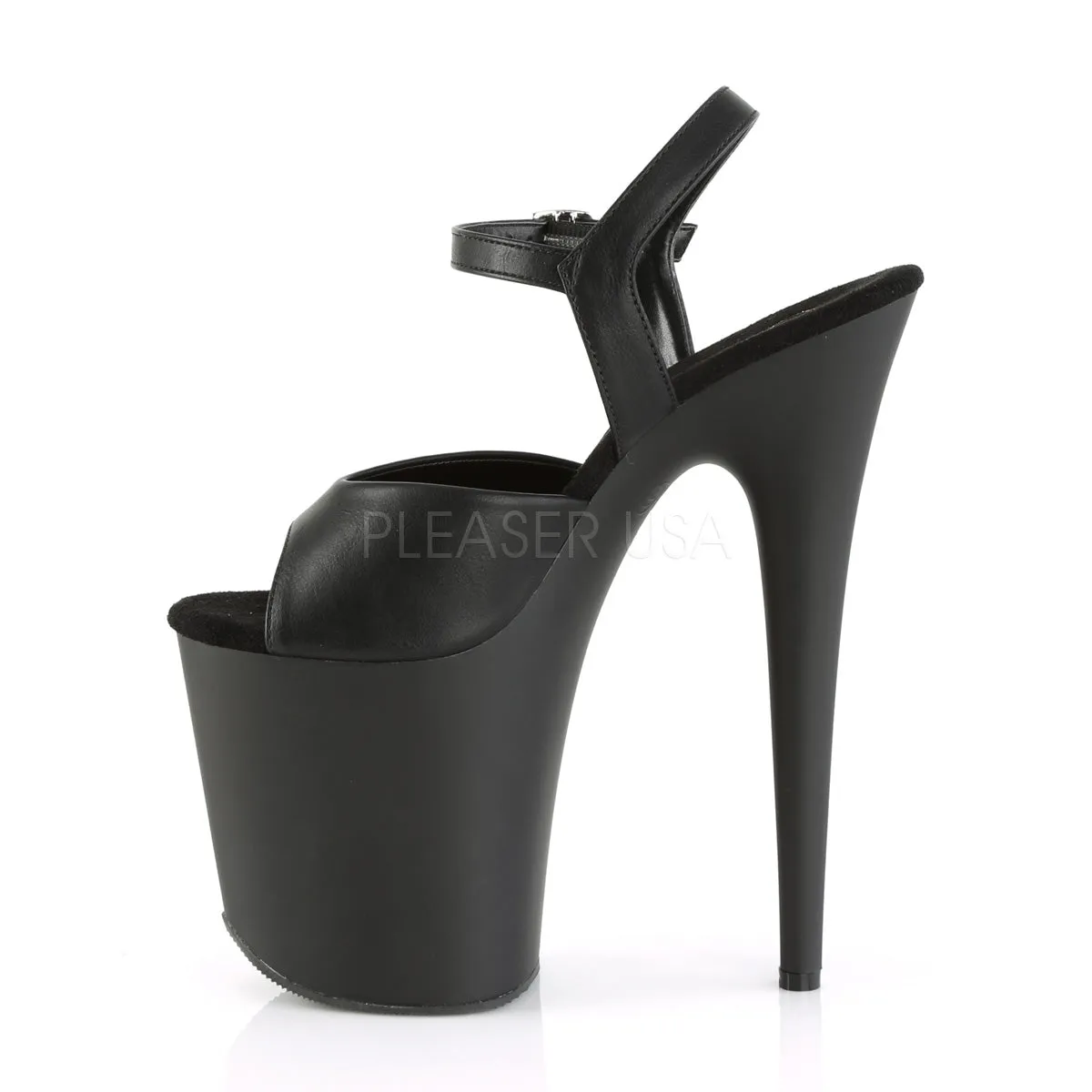 FLAMINGO-809RSSP  Black Faux Leather/Black Matte