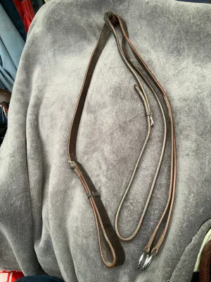 Full size brown leather running martingale FREE DELIVERY