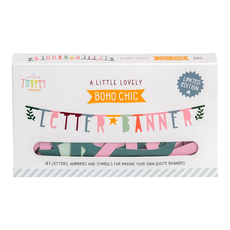 Garland . DIY Letter Banner - Handwriting Style / Boho Chic