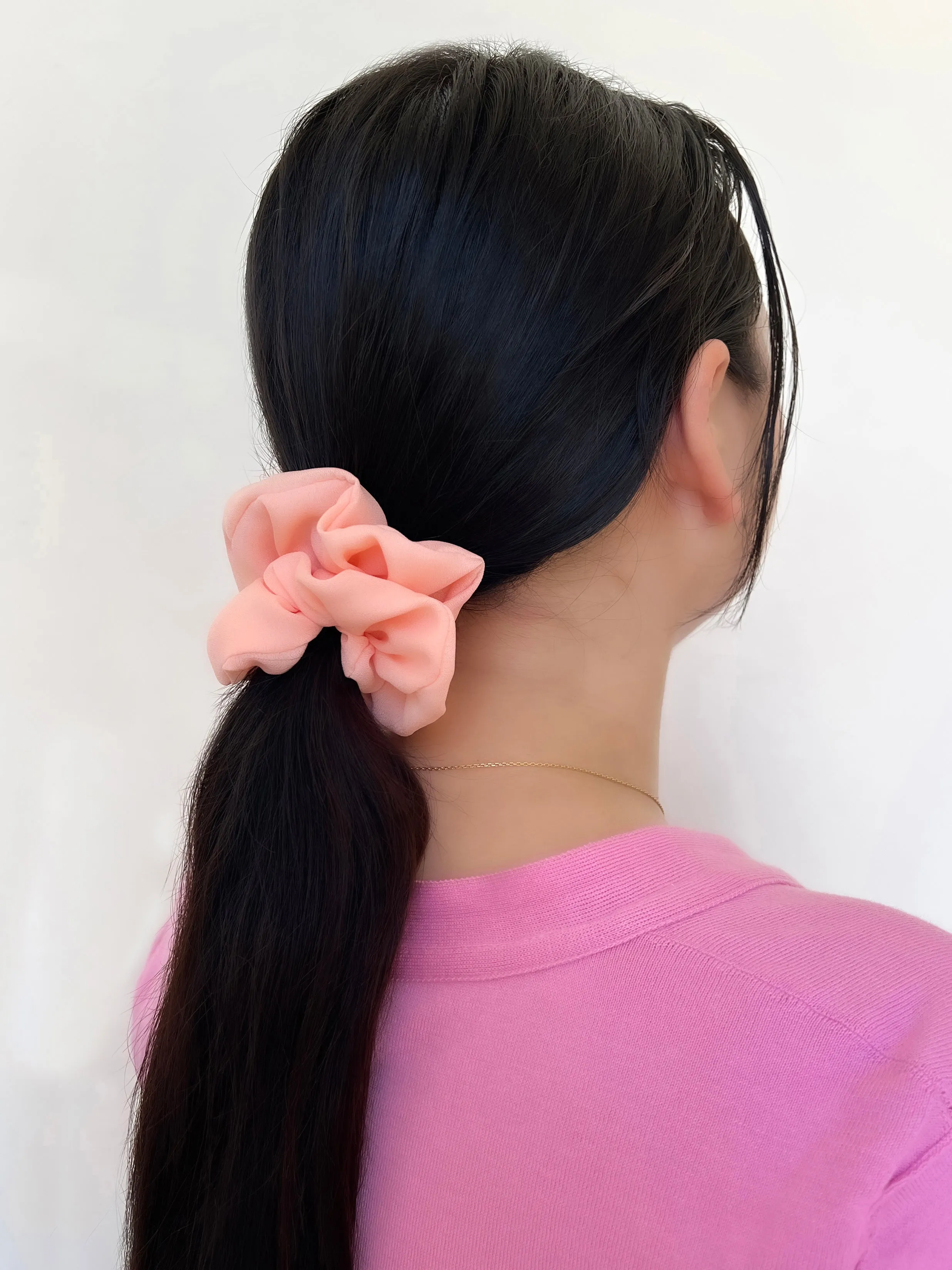 Georgette Burgundy Scrunchie
