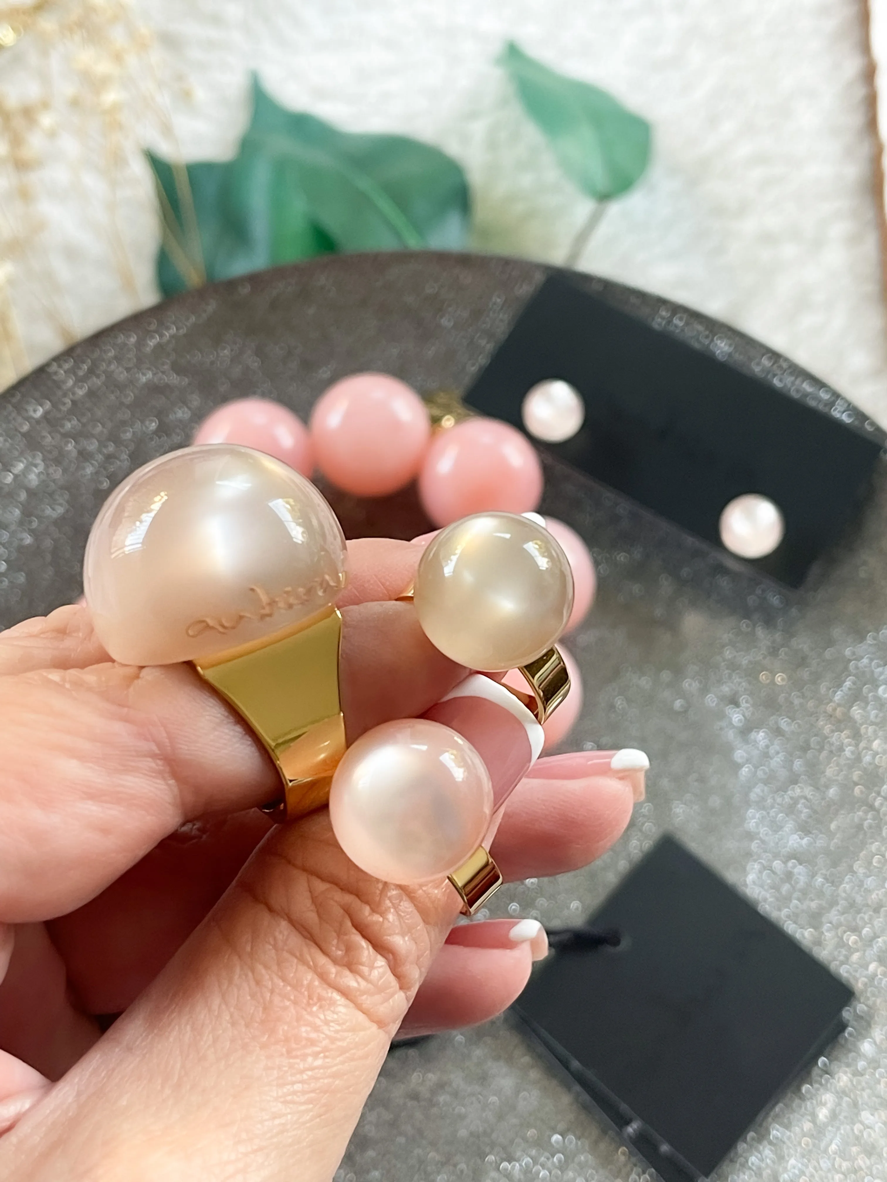 Globe earrings by Antúra