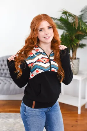 Halfzip Sweatshirt - Let's Be Happy