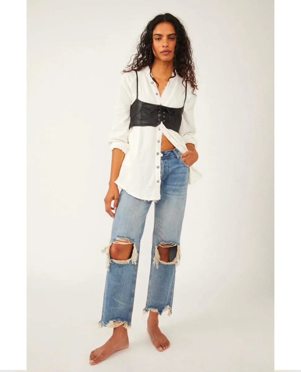 Hastings Corset Belt Black Leather