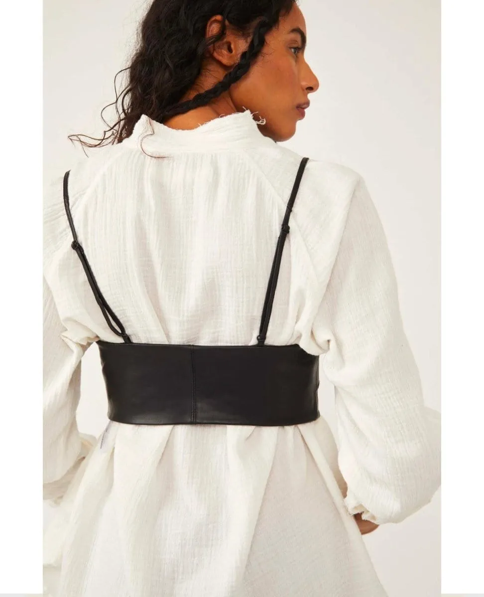 Hastings Corset Belt Black Leather