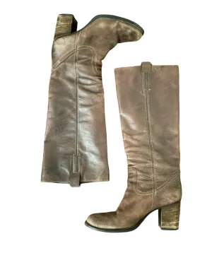 Holt Renfrew brown leather boots - size 38.5 EU (8 US)