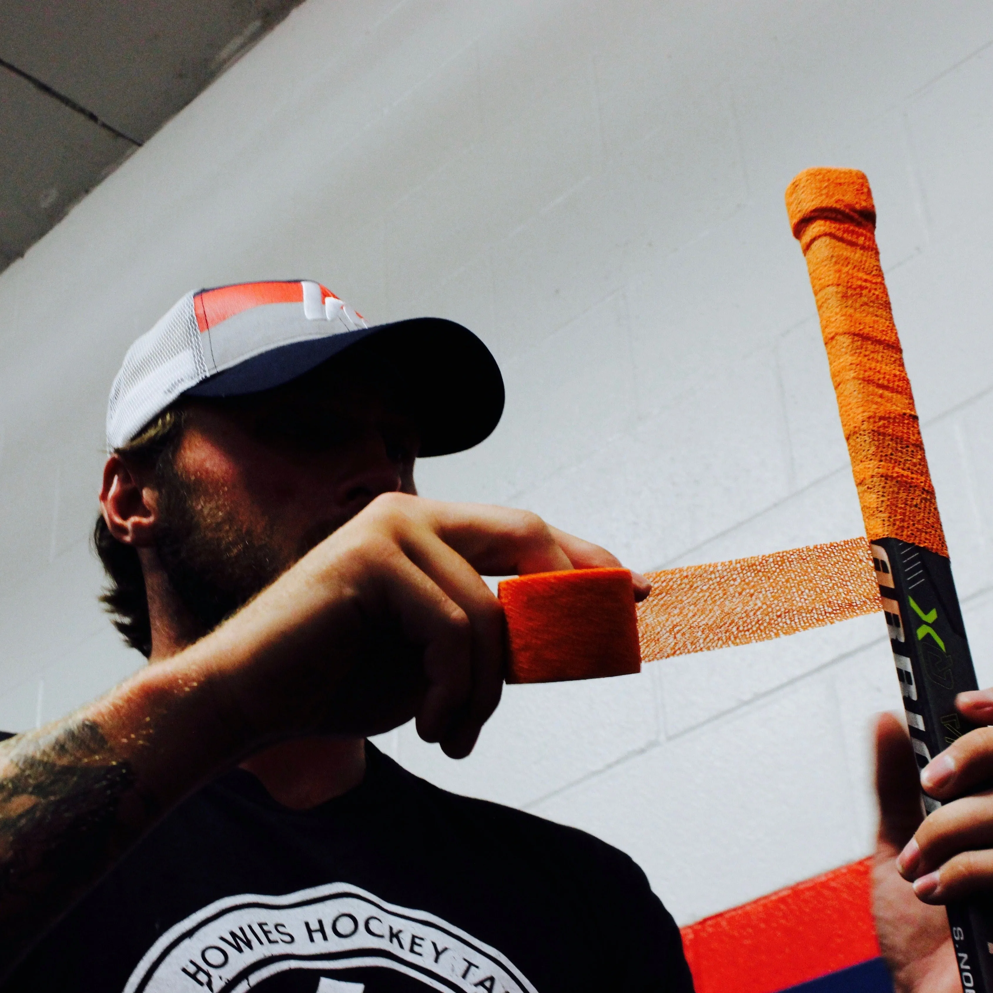 Howies Orange Stretchy Grip Hockey Tape