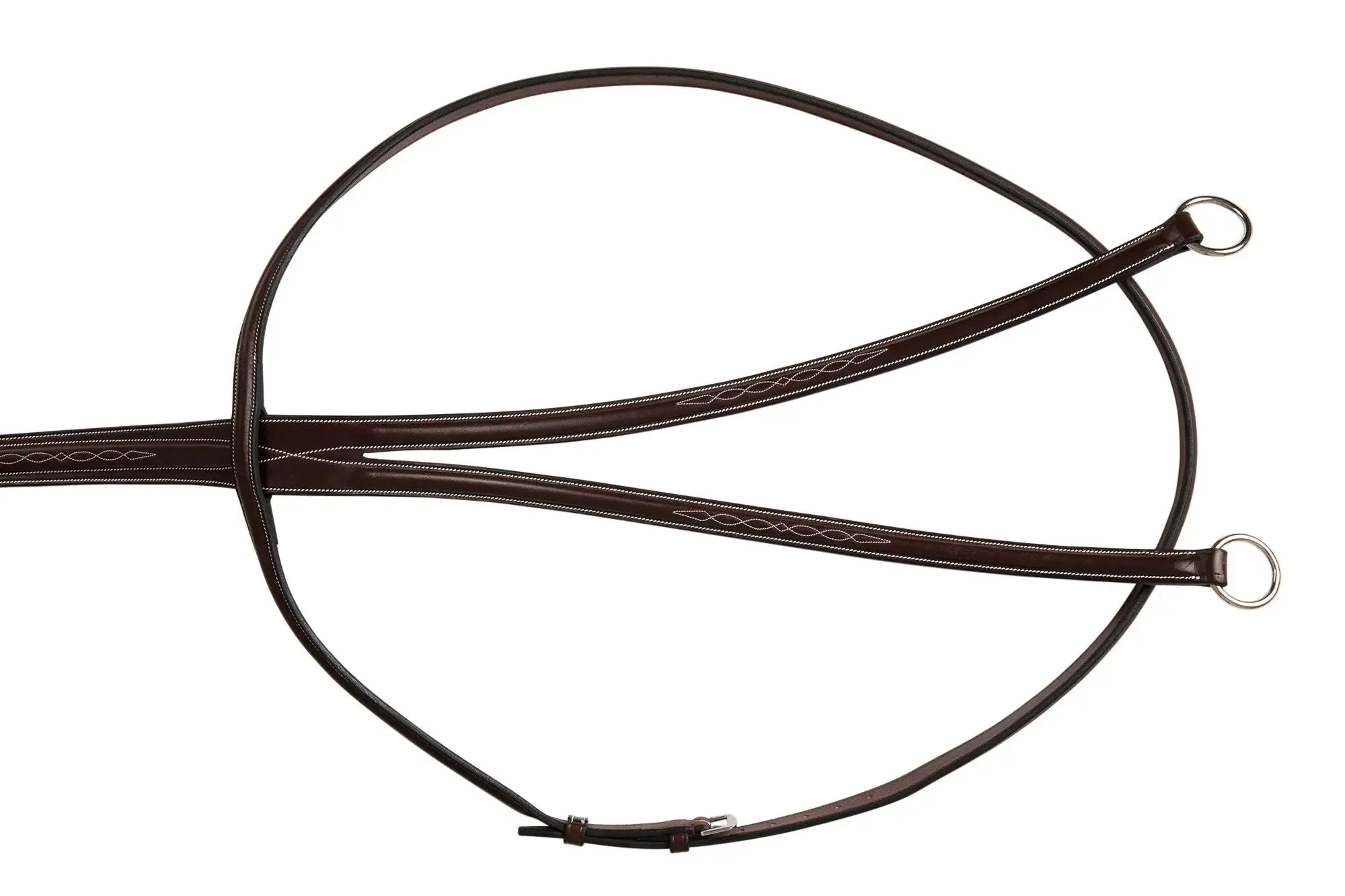 Huntley Equestrian Sedgwick Fancy Stitched Running Martingale, Full Size