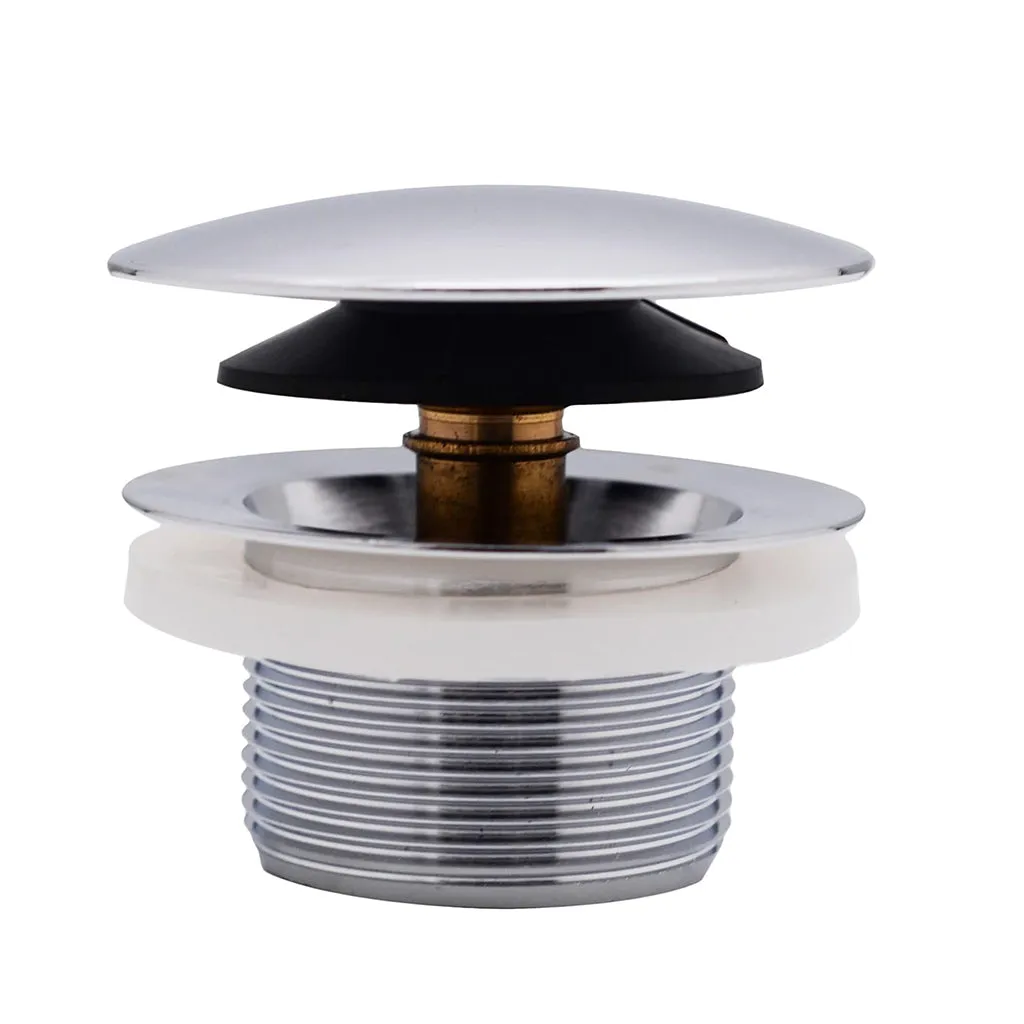 Illusionary Tip-Toe Overflow Tub Drain - Built-In - 11" Pvc/Polished Chrome