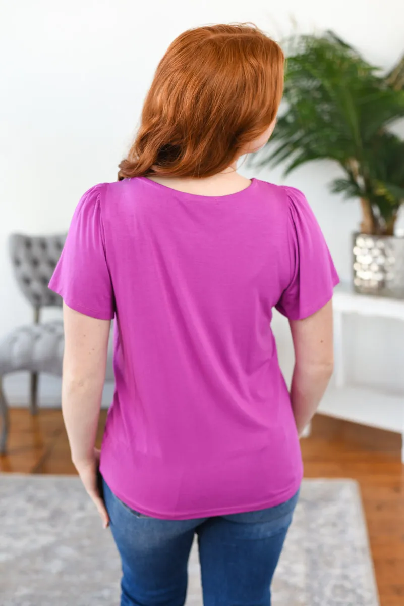 Jenna Flutter-Sleeve Top FINAL SALE