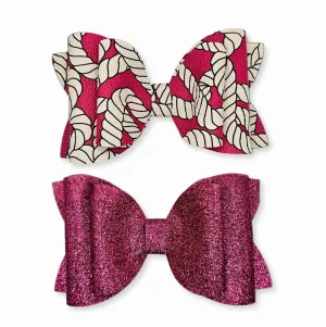 Josie - Love Ropes Faux Leather Hair Bows