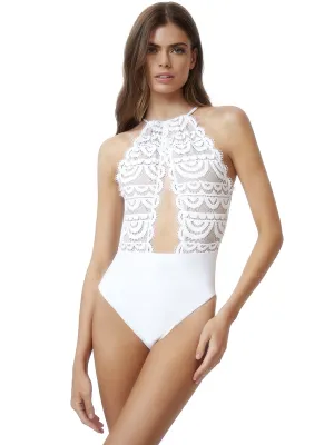Keyhole Lace One Piece ::RET