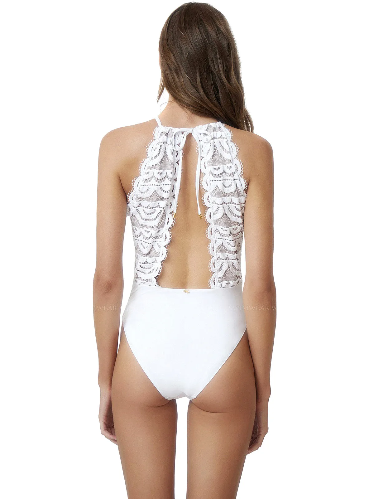 Keyhole Lace One Piece ::RET