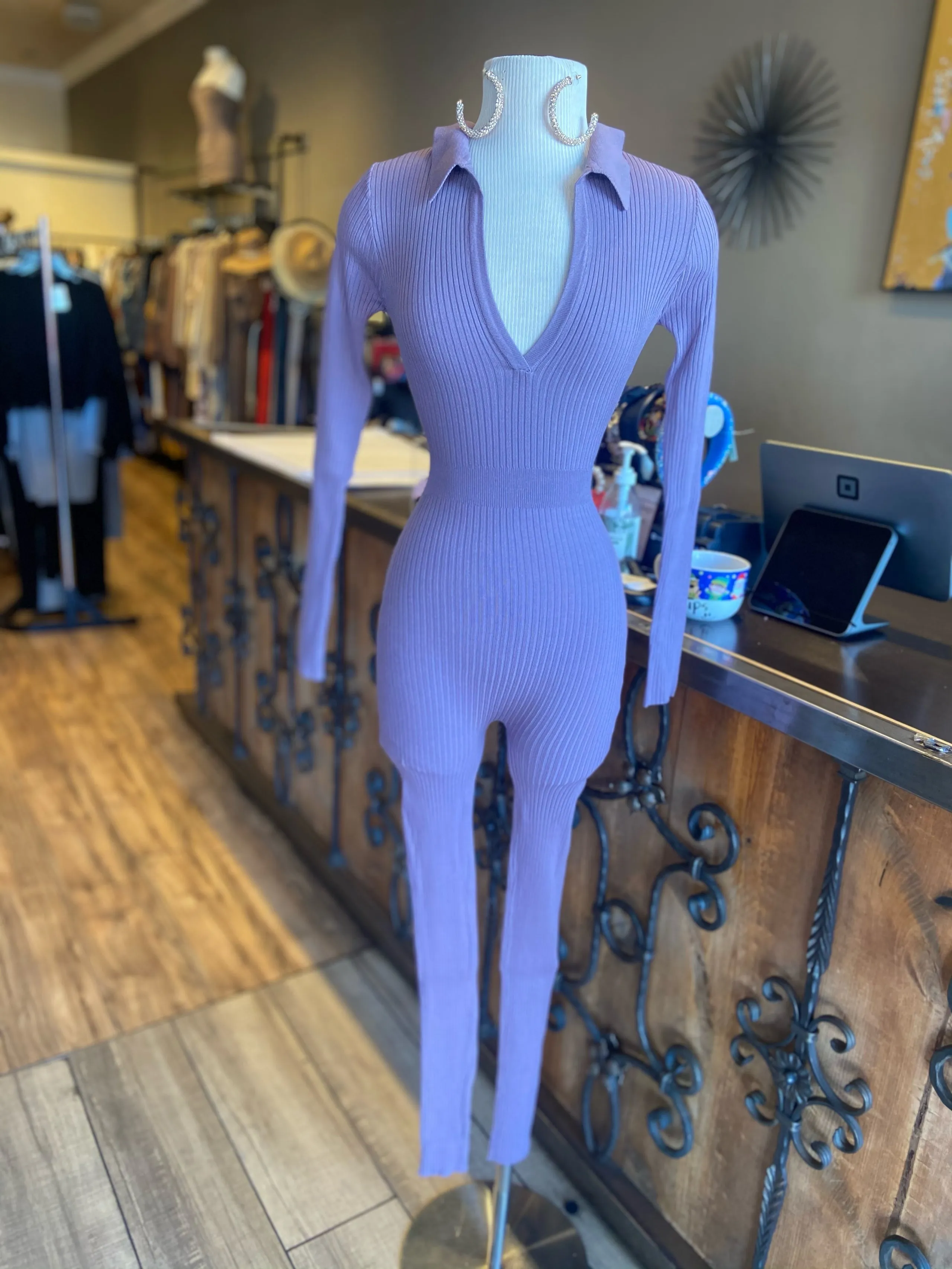 Knit Collar Jumper