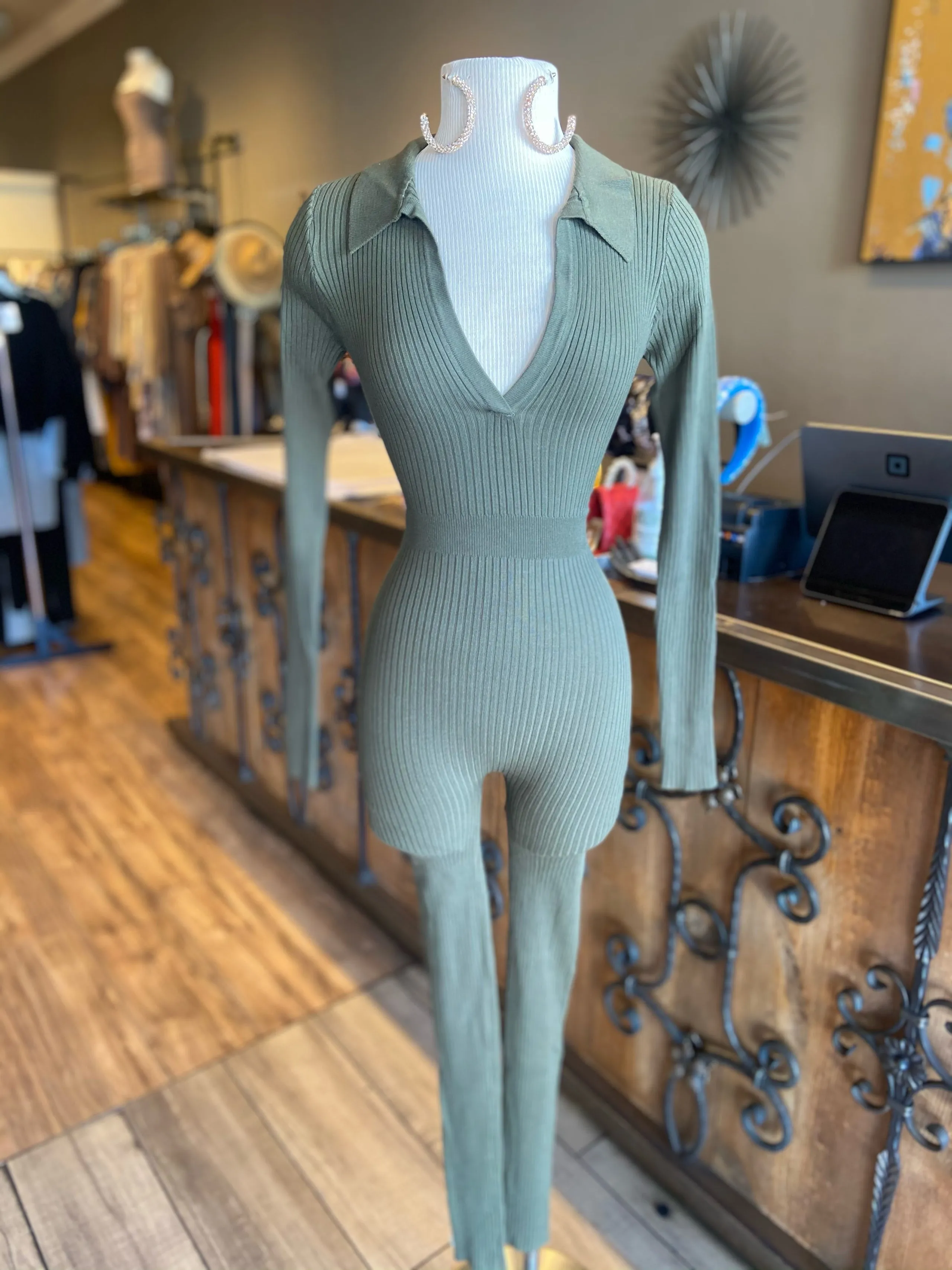 Knit Collar Jumper