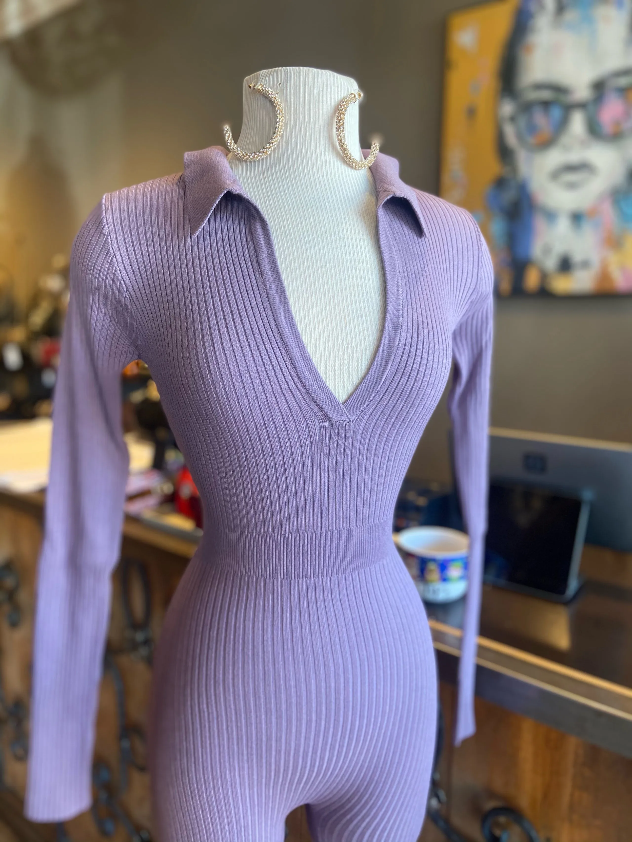 Knit Collar Jumper