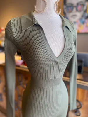 Knit Collar Jumper