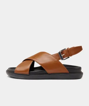 Lola Sandal - Cognac Leather