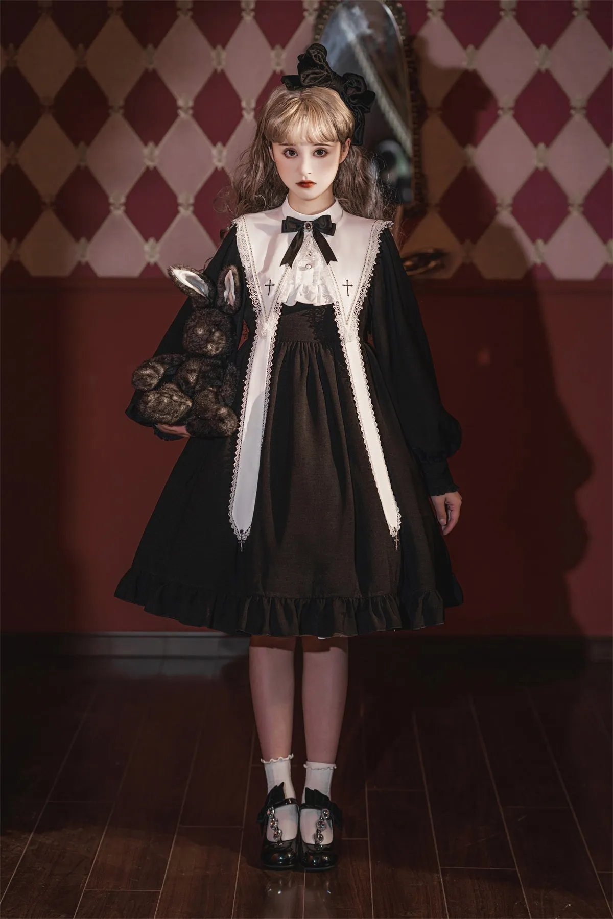 Lolita Halloween Classic Elegant Nun Dress   yc28146
