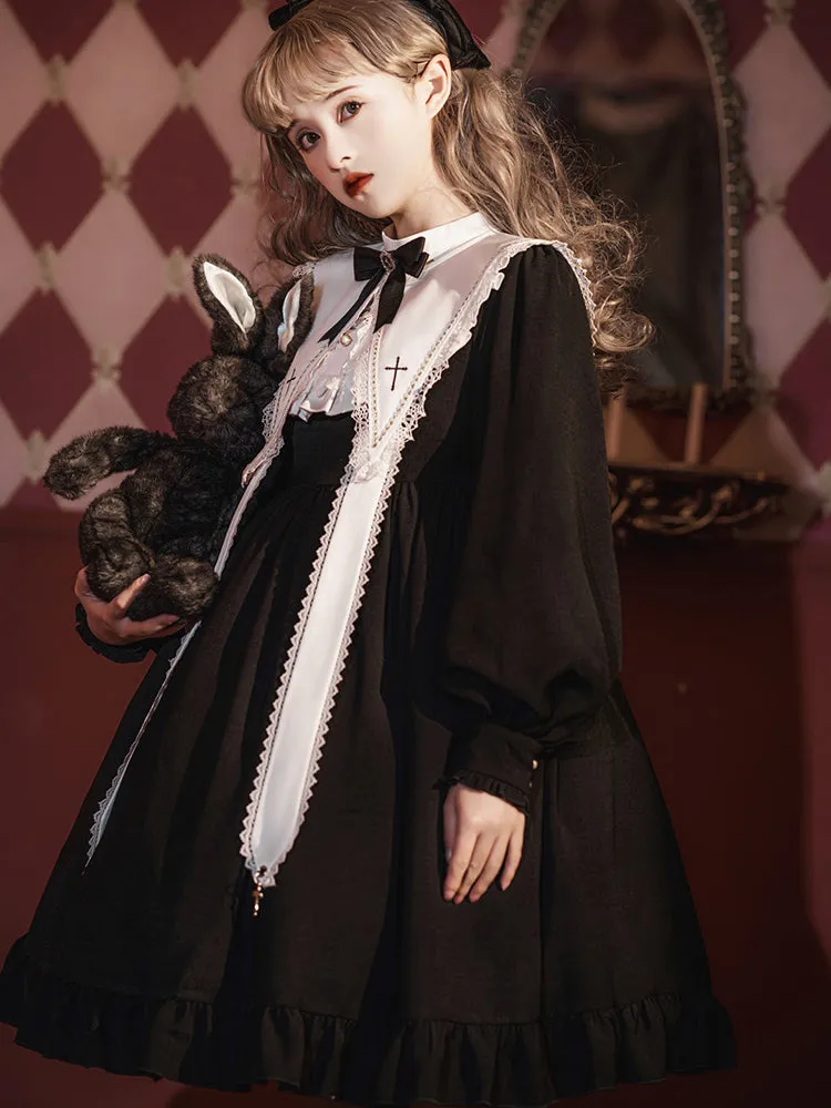 Lolita Halloween Classic Elegant Nun Dress   yc28146
