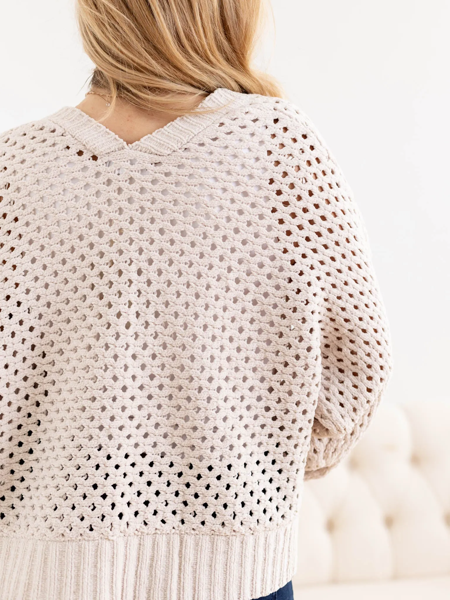 Long Sleeve Crochet Cardigan