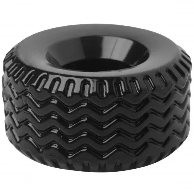 Master Series Tread Ultimate Stretchy Black Tire Cock Ring