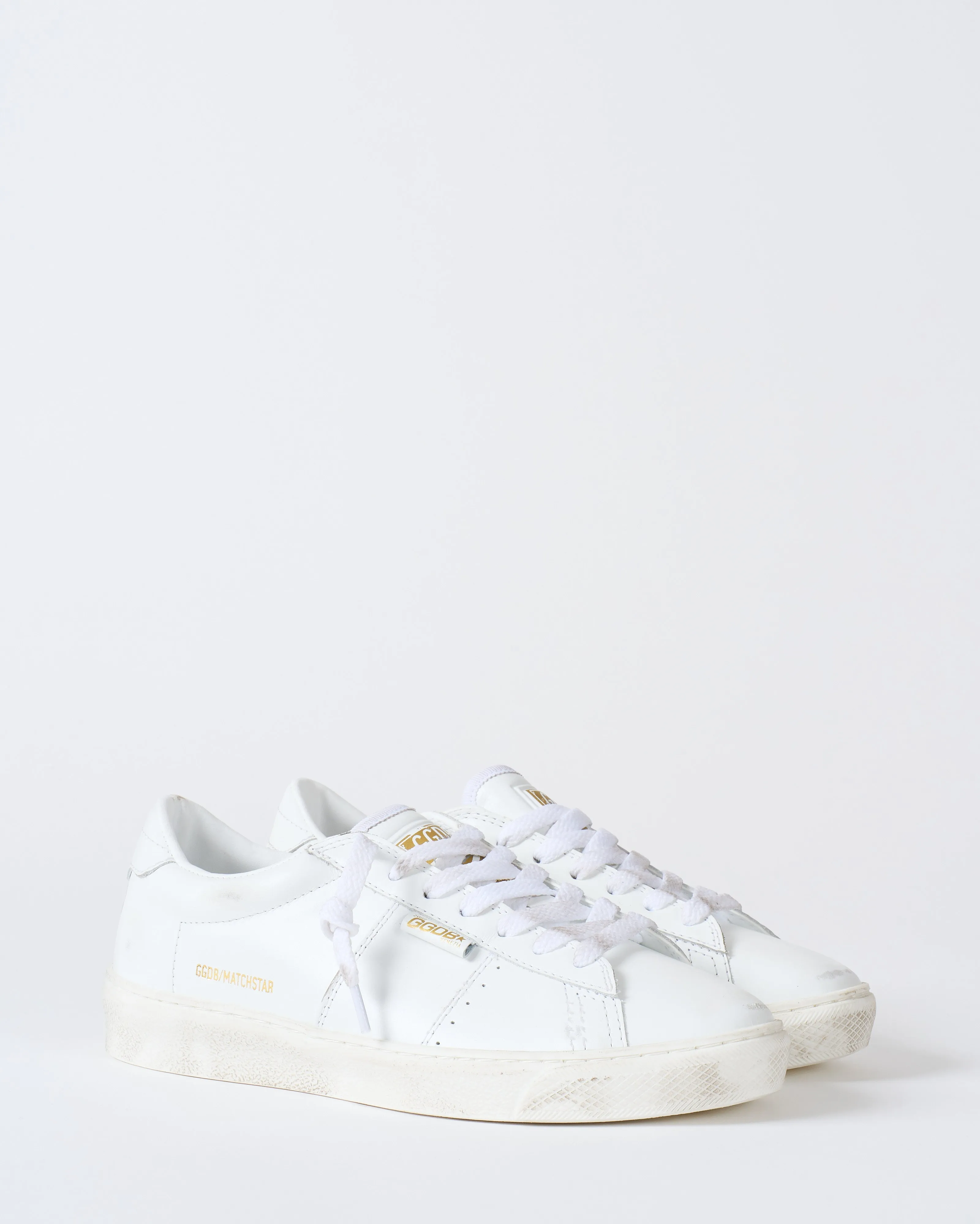 matchstar shiny leather upper and heel