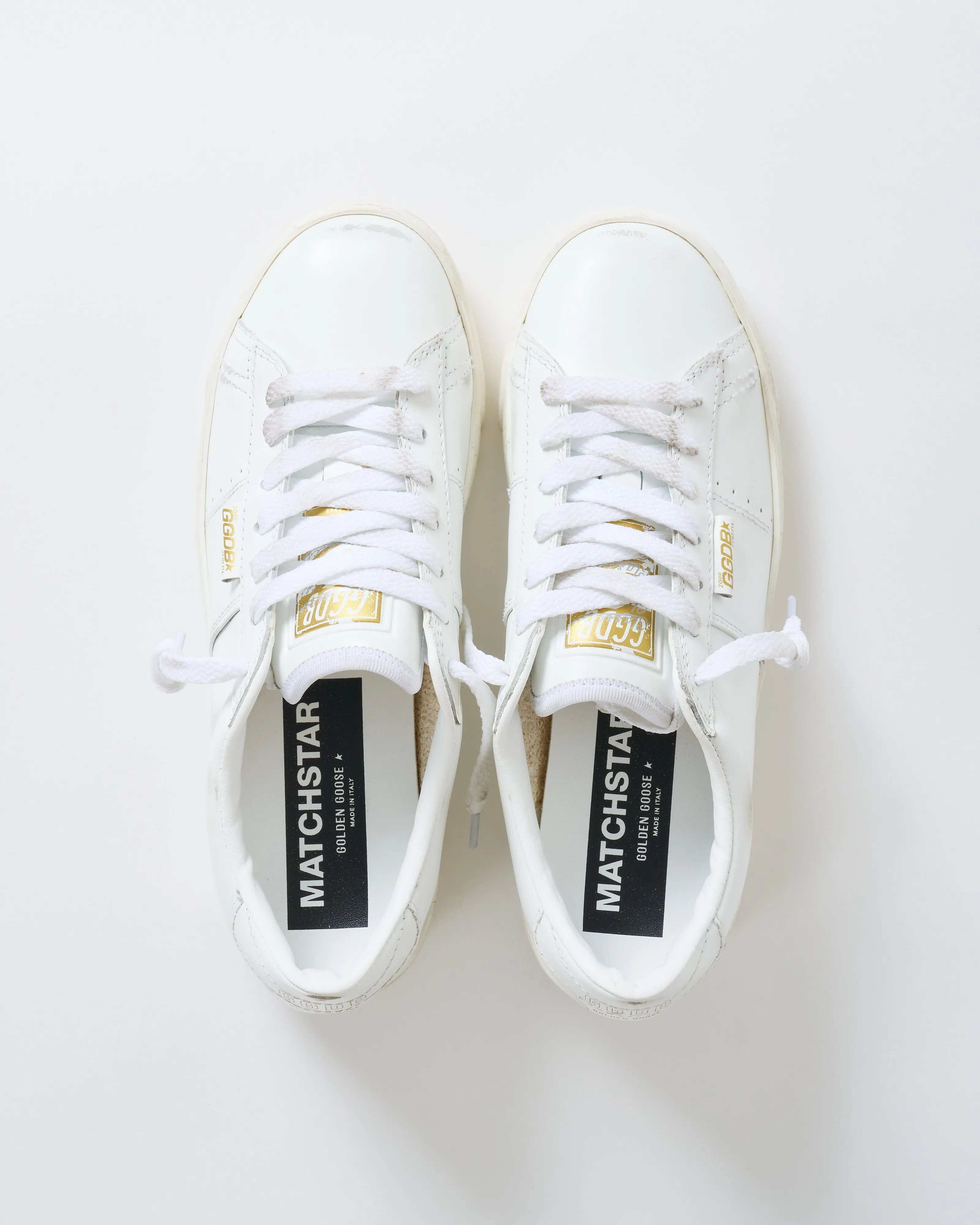 matchstar shiny leather upper and heel