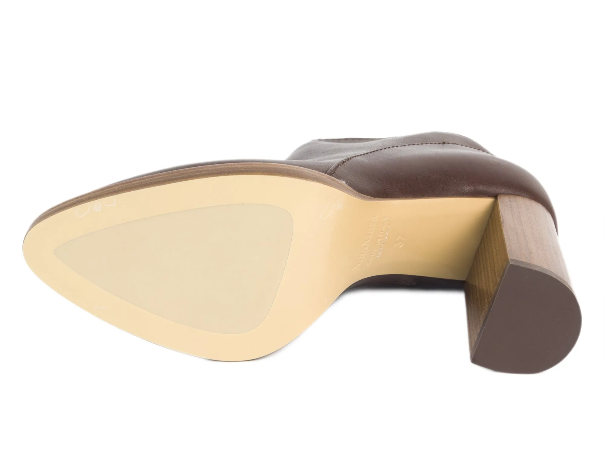 Max Mara Women's Danubio Leather Booties