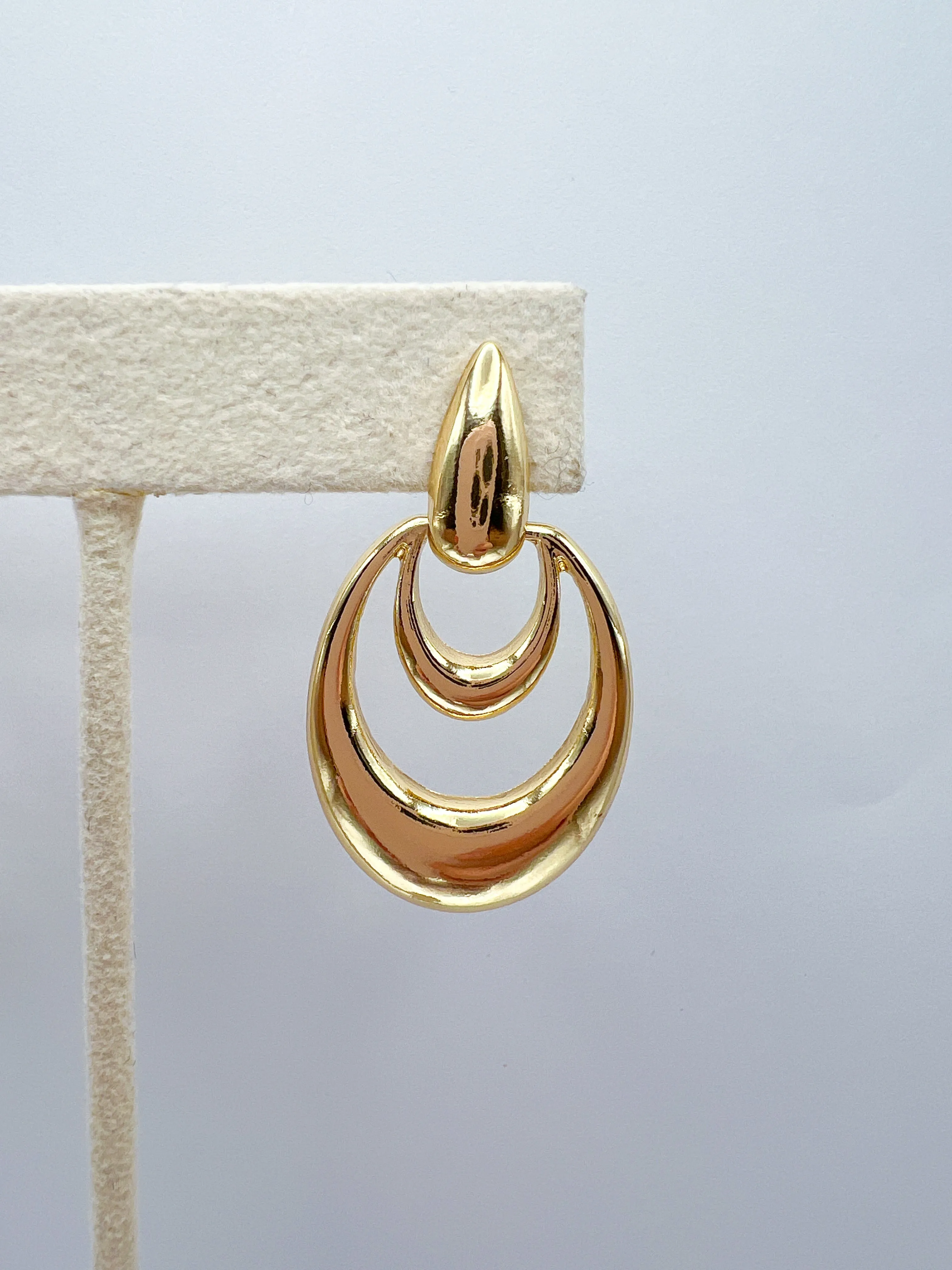 Metallic Door Knock Earrings
