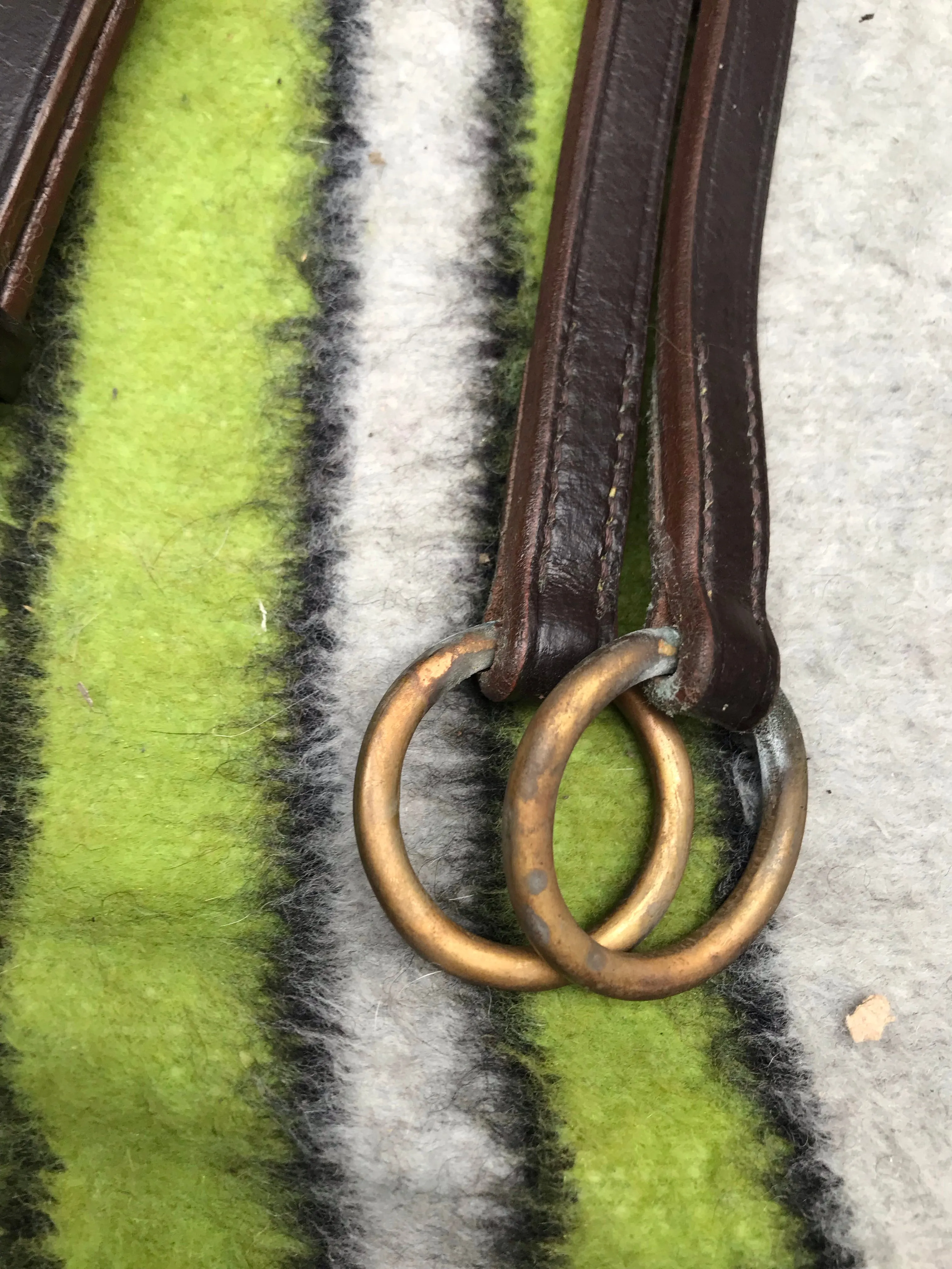 new brown leather running martingales FREE POSTAGE