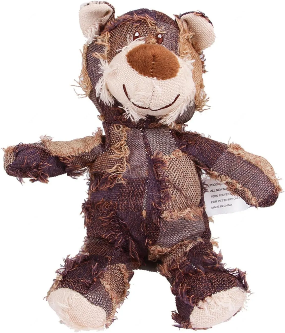 New Dog Companion for Heavy Chewers Indestructible Robust Bear Dog Toy, Durable Squeaky Dog Toys for Heavy Chewers Unbreakable Stuffed Plush Dog Toys for Aggressive Chewers