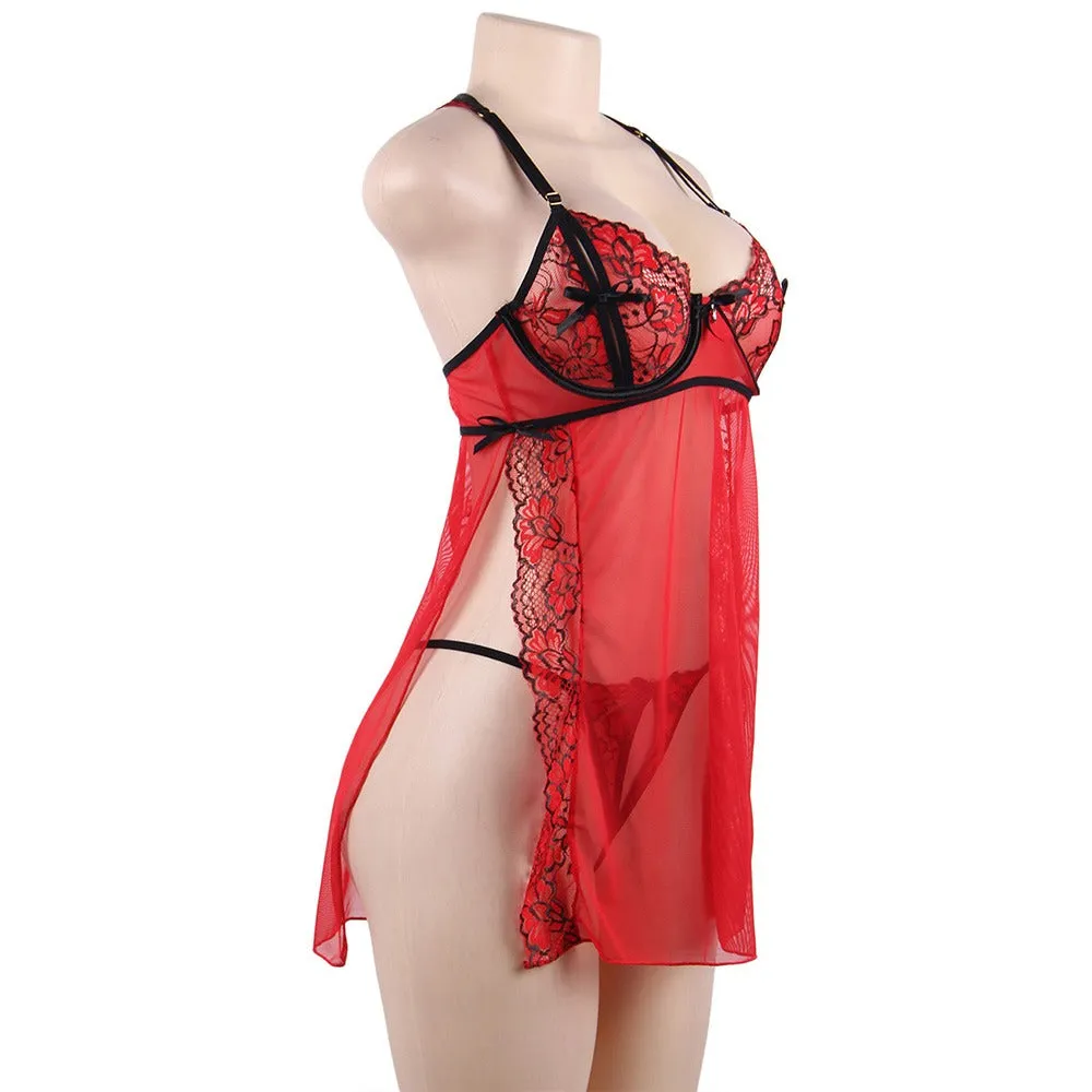 New Elegant Lace Sexy Babydoll