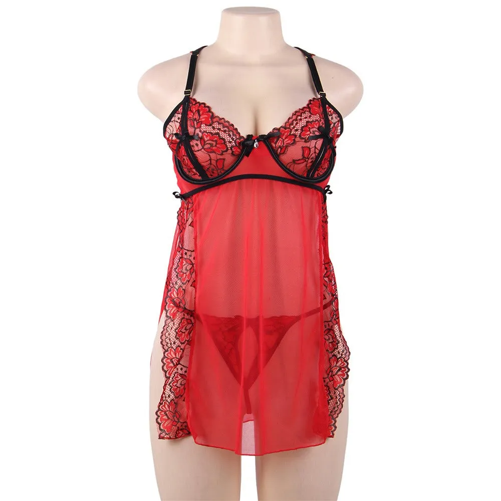 New Elegant Lace Sexy Babydoll