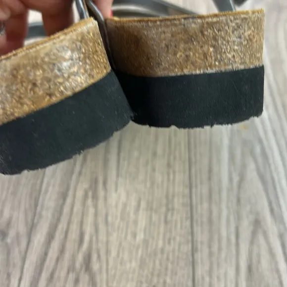 New nwot Naot Columbus Gray Slide Sandals 37 6