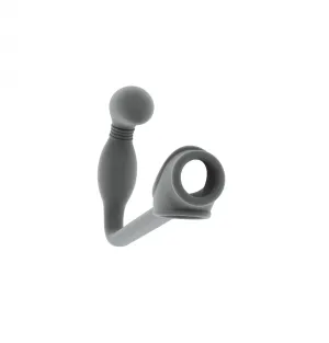 no.2 Butt Plug With  Ring - Grey