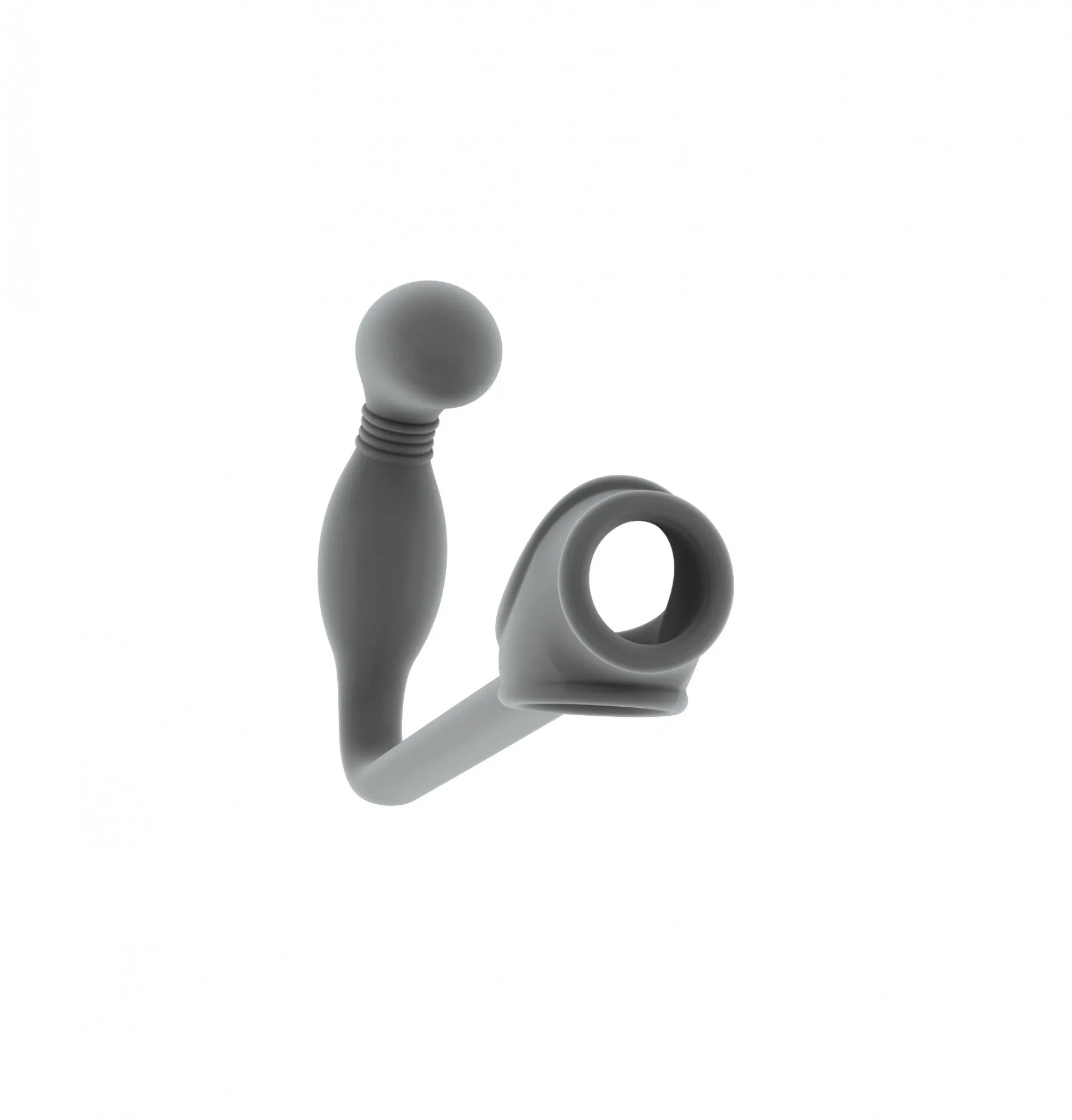 no.2 Butt Plug With  Ring - Grey