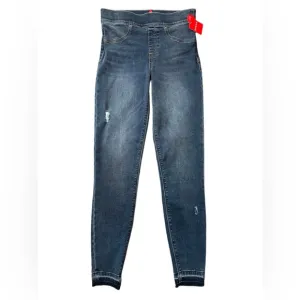 NWT Spanx Medium Wash Distressed Skinny Leggings S