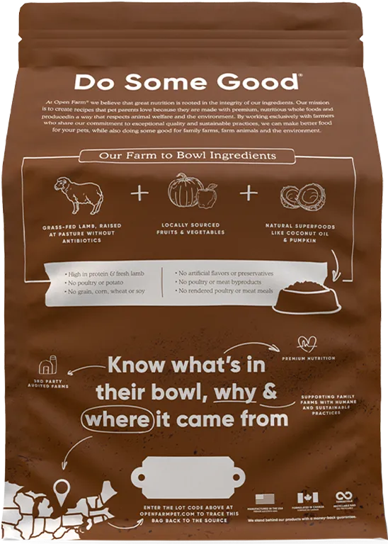 Open Farm Pasture-Raised Lamb & Ancient Grains Dry Dog Food